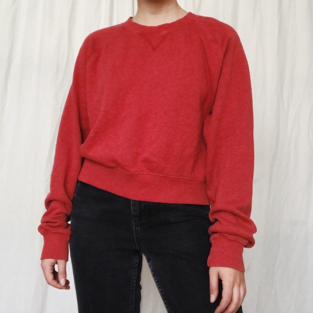 John Galt/Brandy red crewneck!